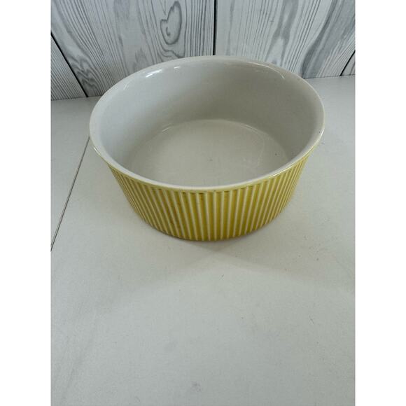 Vintage Villeroy & Boch Set of 3 MCM 50s/60s Nesting Casserole Bowls Yellow - Picture 5 of 16